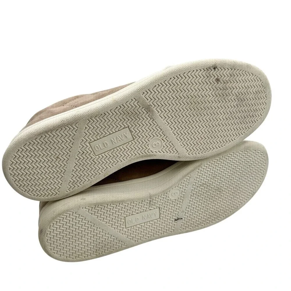 Old Navy Womens Comfort Light Taupe Classic Sneakers Size 8